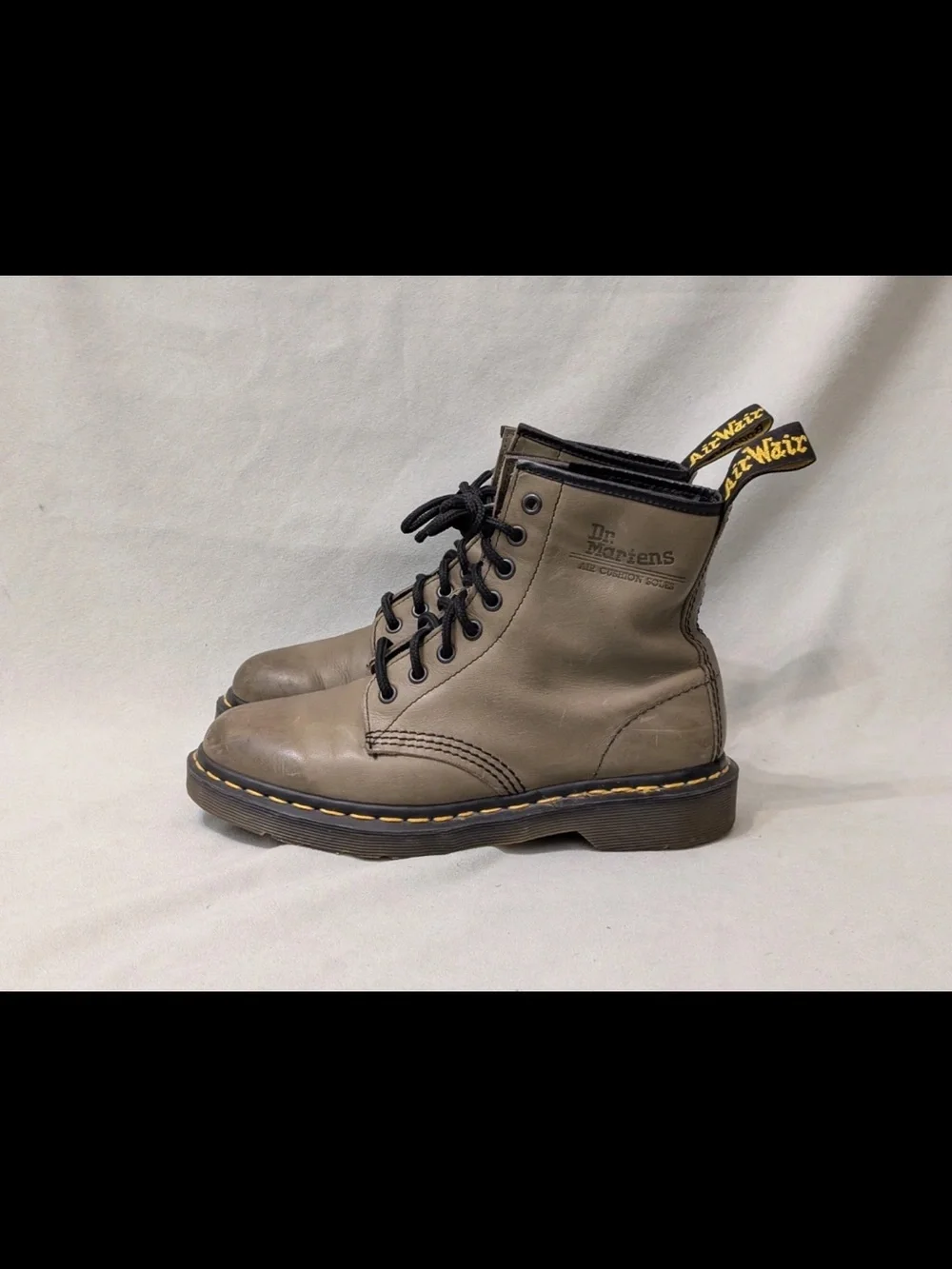 Dr Martens 1460 Vintage MIE Olive Green Leather Boots Made in England Men’s US 7